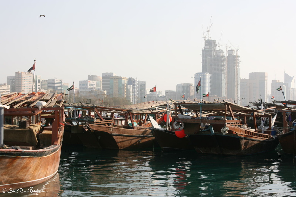 Dhow harbor in Abu Dhabi