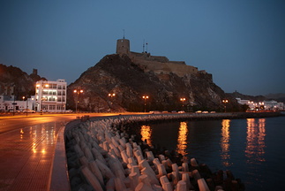 Mutrah Corniche at night