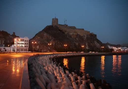 Mutrah Corniche at night