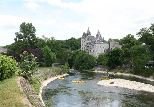 Durbuy Castle on the Ourthe river