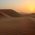 Sunrise in the Liwa desert
