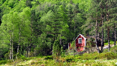 Skarsteinhytta by Veslevatnet
