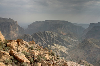Misty view form Jebel Al Akhdar