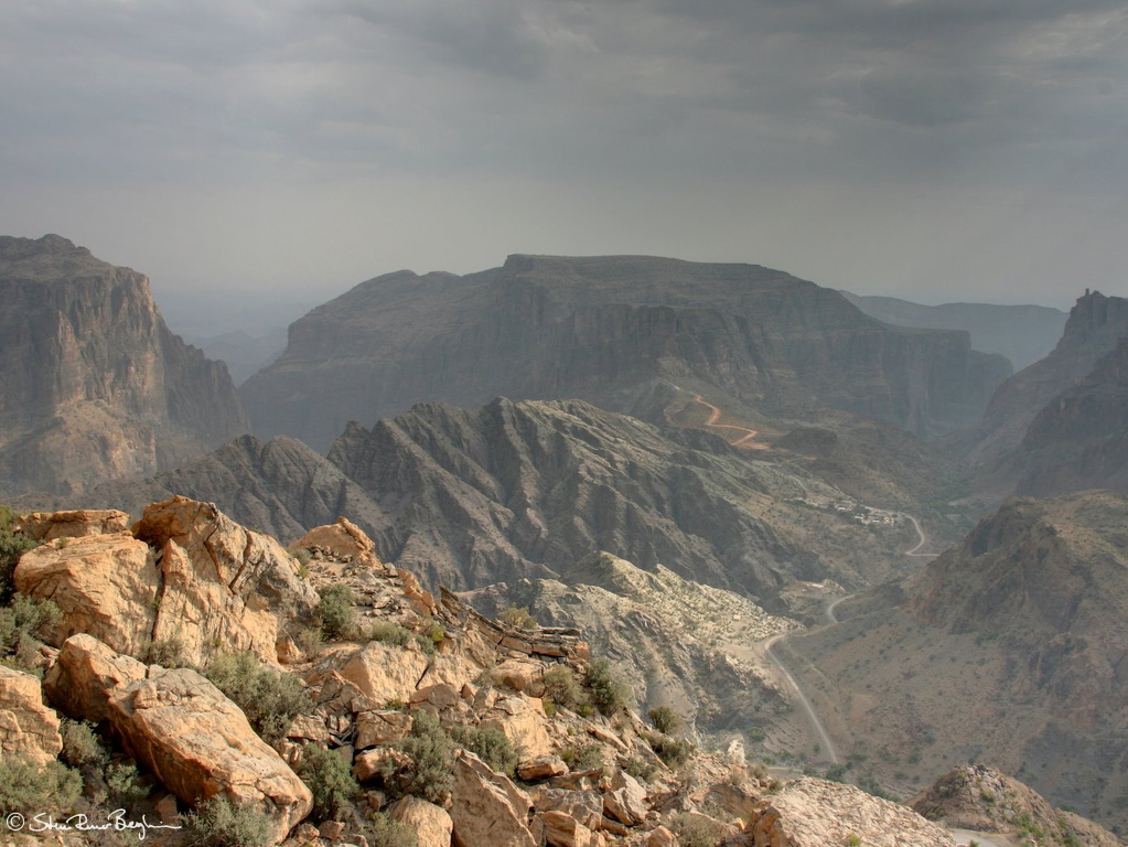 Misty view form Jebel Al Akhdar