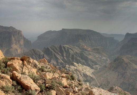 Misty view form Jebel Al Akhdar