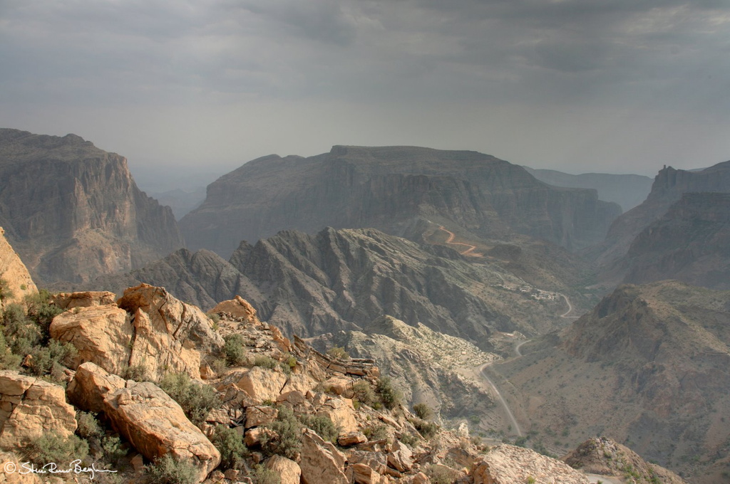 Misty view form Jebel Al Akhdar