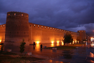 Night sky over Arg-e Karim Khan