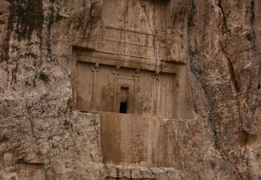 Olav in front of tomb at Naqsh-e Rustam