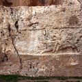Carvings beneath tomb