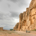 Man below tombs at Naqsh-e Rustam