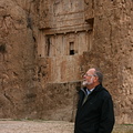 Olav in front of tomb in Naqsh-e Rustam