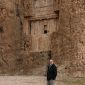 Olav in front of tomb in Naqsh-e Rustam