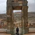 VIF member standing at the gate in Persepolis