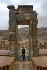 VIF member standing at the gate in Persepolis