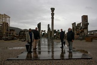 The only foreign tourists in Persepolis