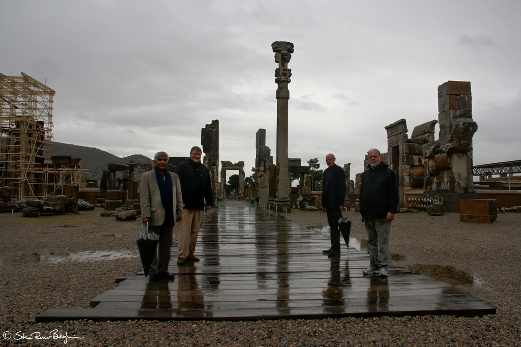 The only foreign tourists in Persepolis