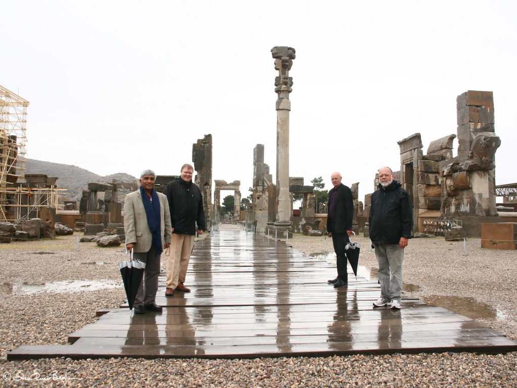 The only foreign tourists in Persepolis
