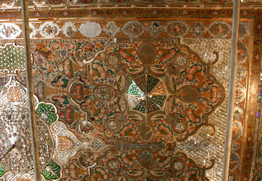 Ornate ceiling in Zinat ol Molk House
