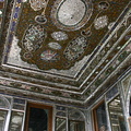 Ornate ceiling at Naranjesten-e Ghavam