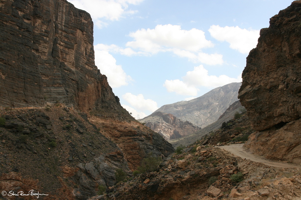 Road through Wadi Bani Awf