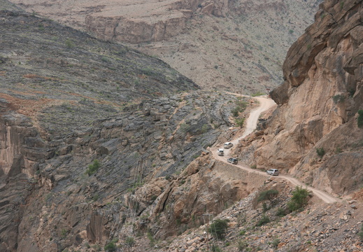 Mountain road in Wadi Bani Awf