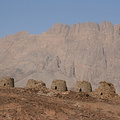 Beehive tombs on ridge below Jebel Khawr at Al Ayn, Oman