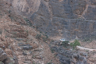 Steep section of road up to Bilad Sayt