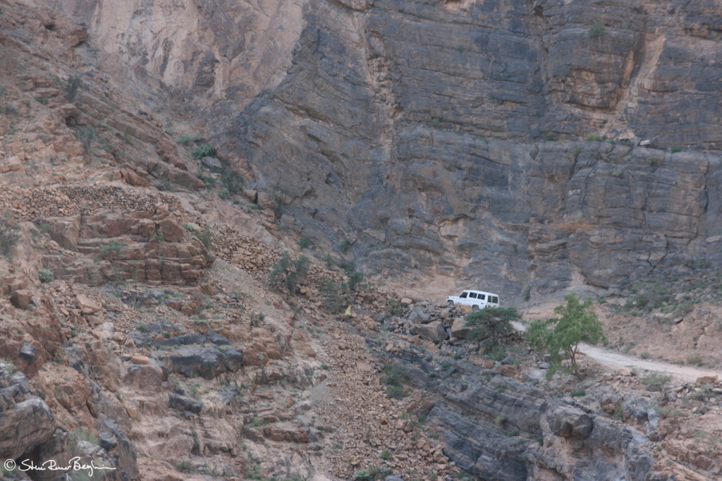 Steep section of road up to Bilad Sayt