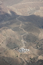 View from road to 