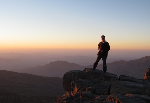 Pål at the edge of Wadi Nakhur