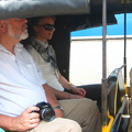 Olav in a rickshaw