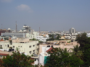 View over Hyderabad