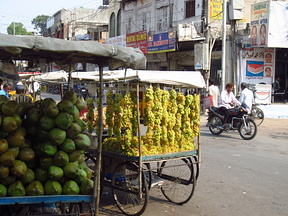 Fruit stalls near Charminar