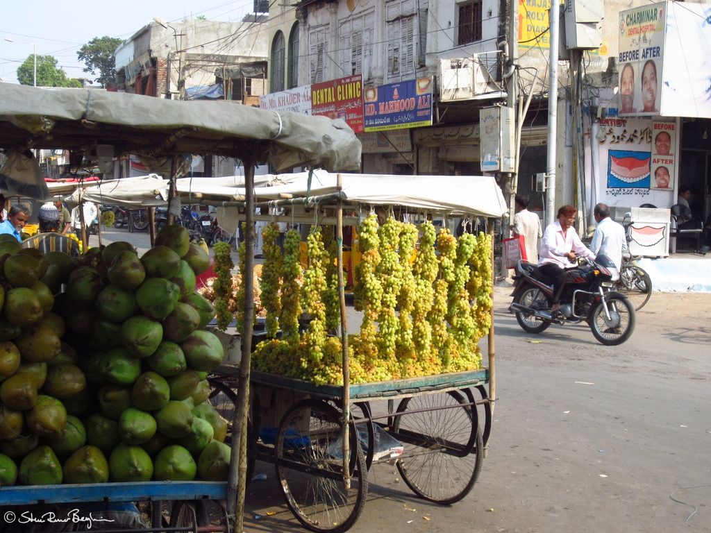 Fruit stalls near Charminar