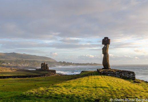 Ahu Tahai and Ahu Ko Te Riku at sunset