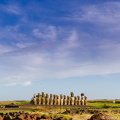 Ahu Tongariki in the late afternoon