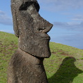 Moai on the southern slope of Rano Raraku