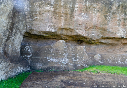 Unfinished Moai at Rano Raraku