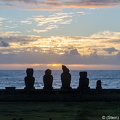 Ahu Tahai at sunset
