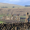 Ahu Tongariki in the late afternoon