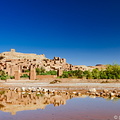 Ait Benhaddou  reflected in the wadi pools