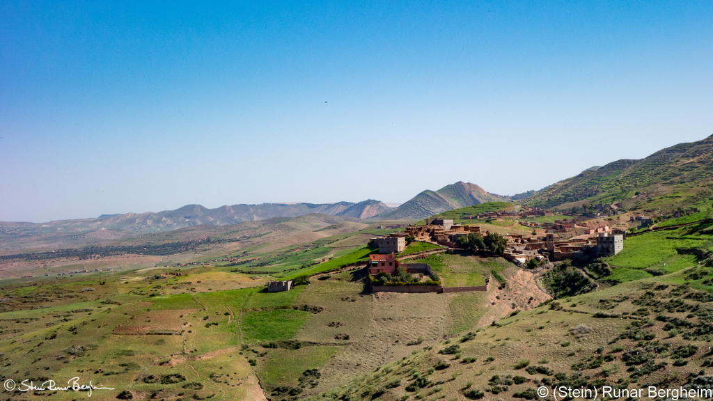 Berber villages on the slopes of Jebel Sahl, Morocco