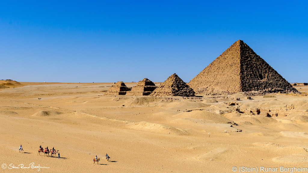 The Pyramid of King Menkaure and the Pyramids of the Queens