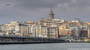 Galata bridge - and tower, istanbul