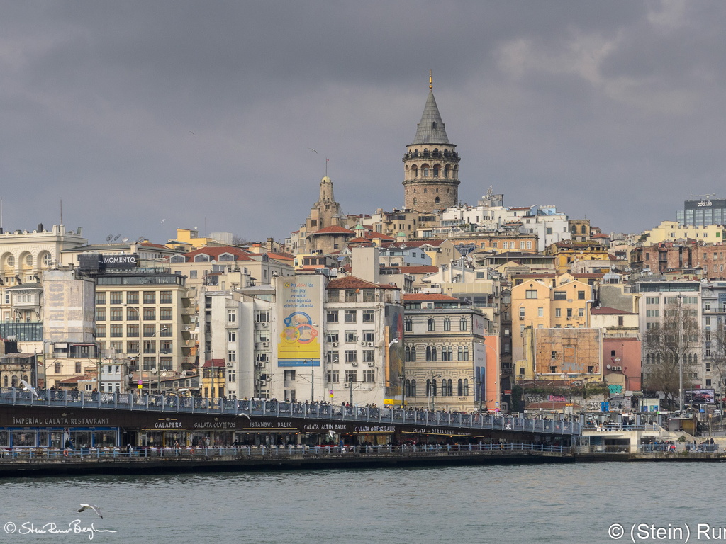 Galata bridge - and tower, istanbul