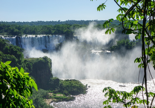 Foz do Iguassu seen from the Brazilian side