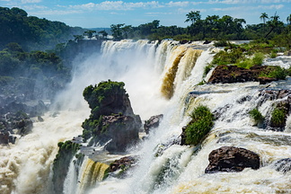 Foz do Iguassu seen from the Argentinian side