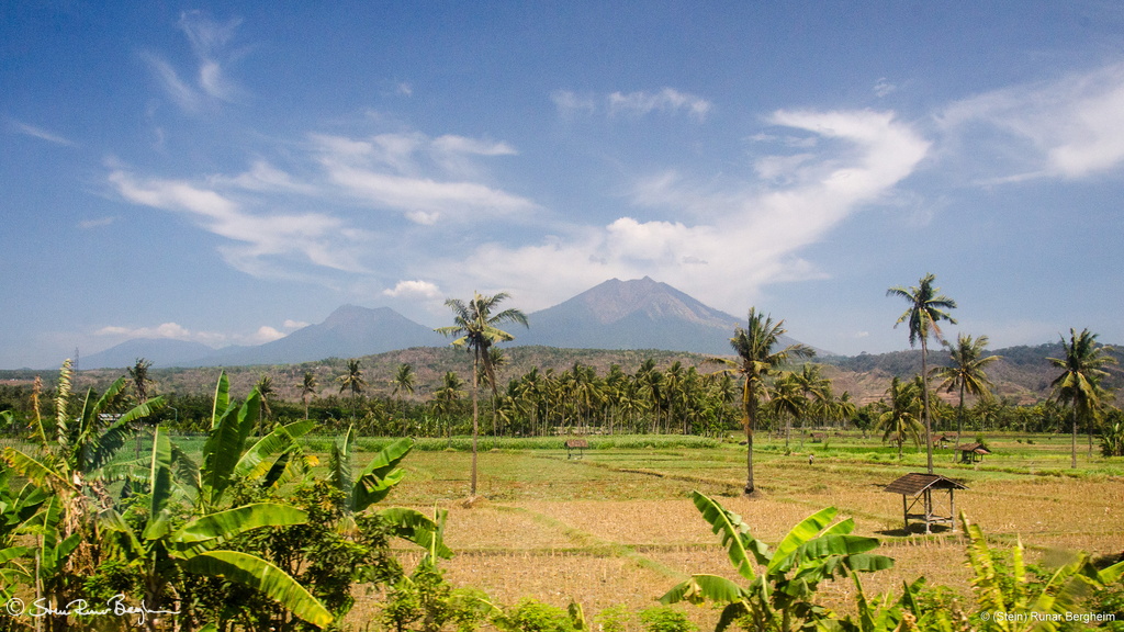 Volcanoes and country side, East Java