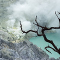 From the Ijen volcano crater