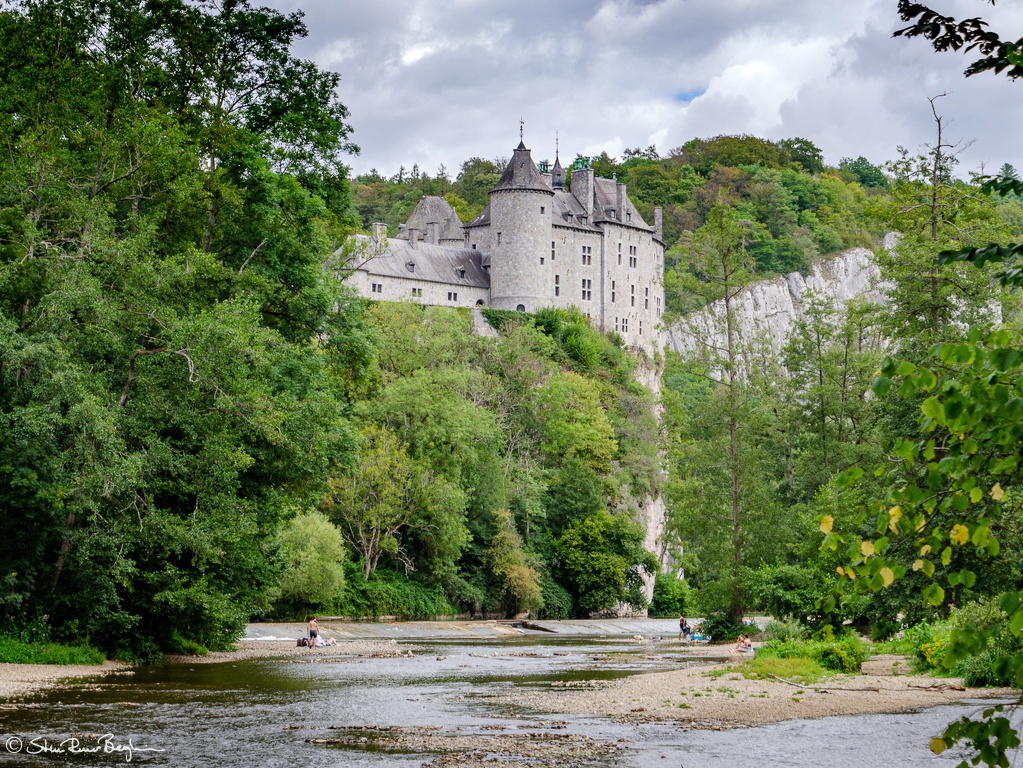 Chateau de Walzin towering over the Lesse